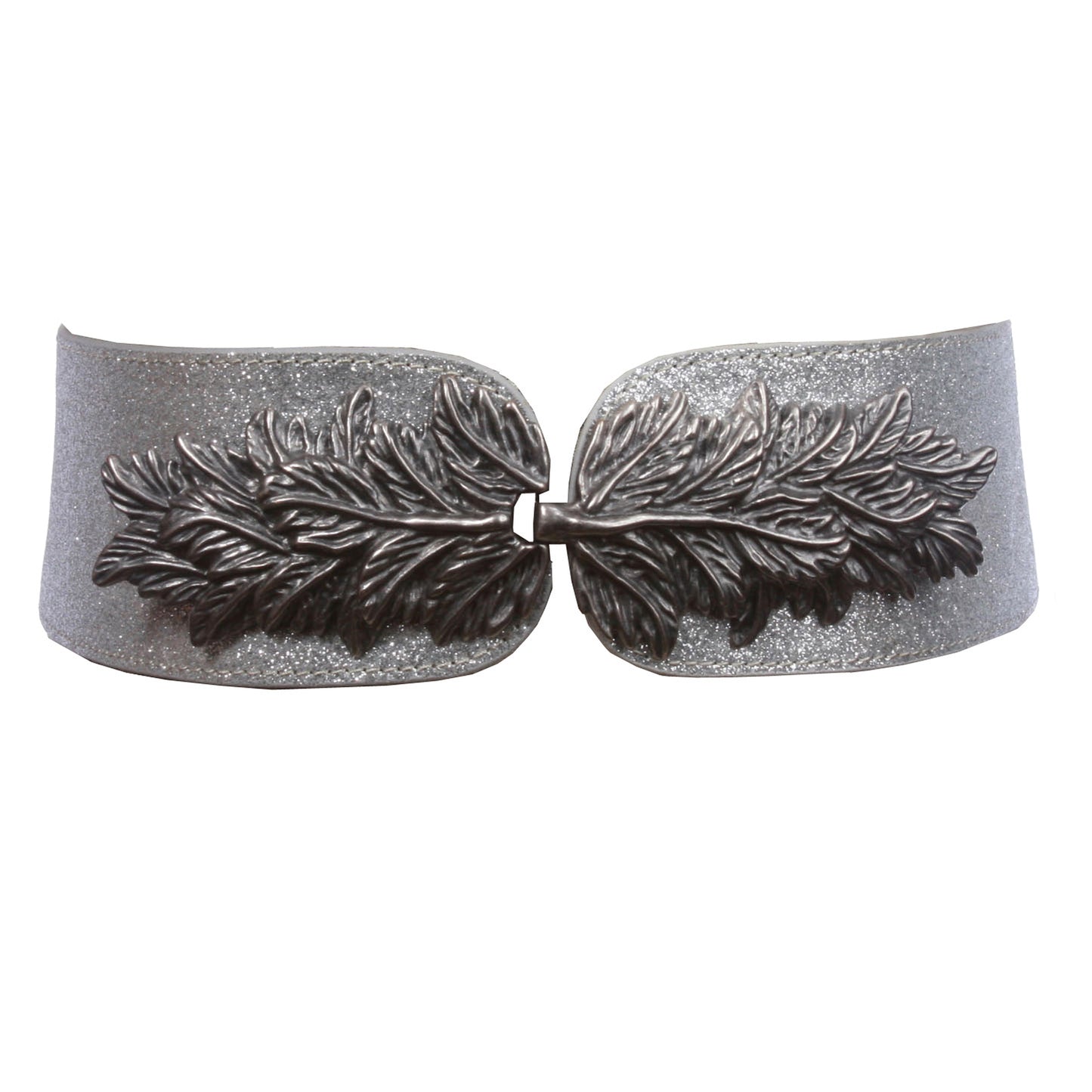 Women's 2 3/4" Wide Stretch Waist Belt with Hook Buckle – Leaf Style Cinch