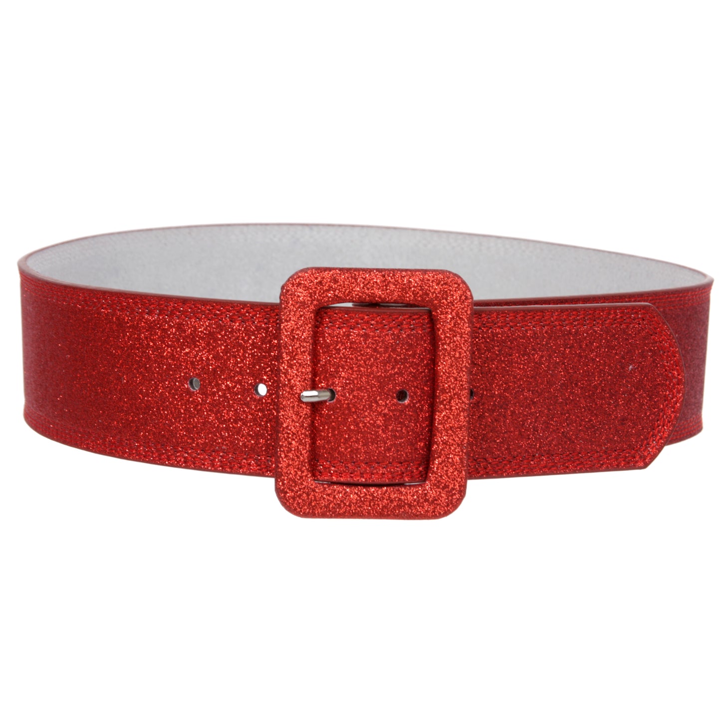 Women's Wide High Waist Glitter Fashion Leather Belt