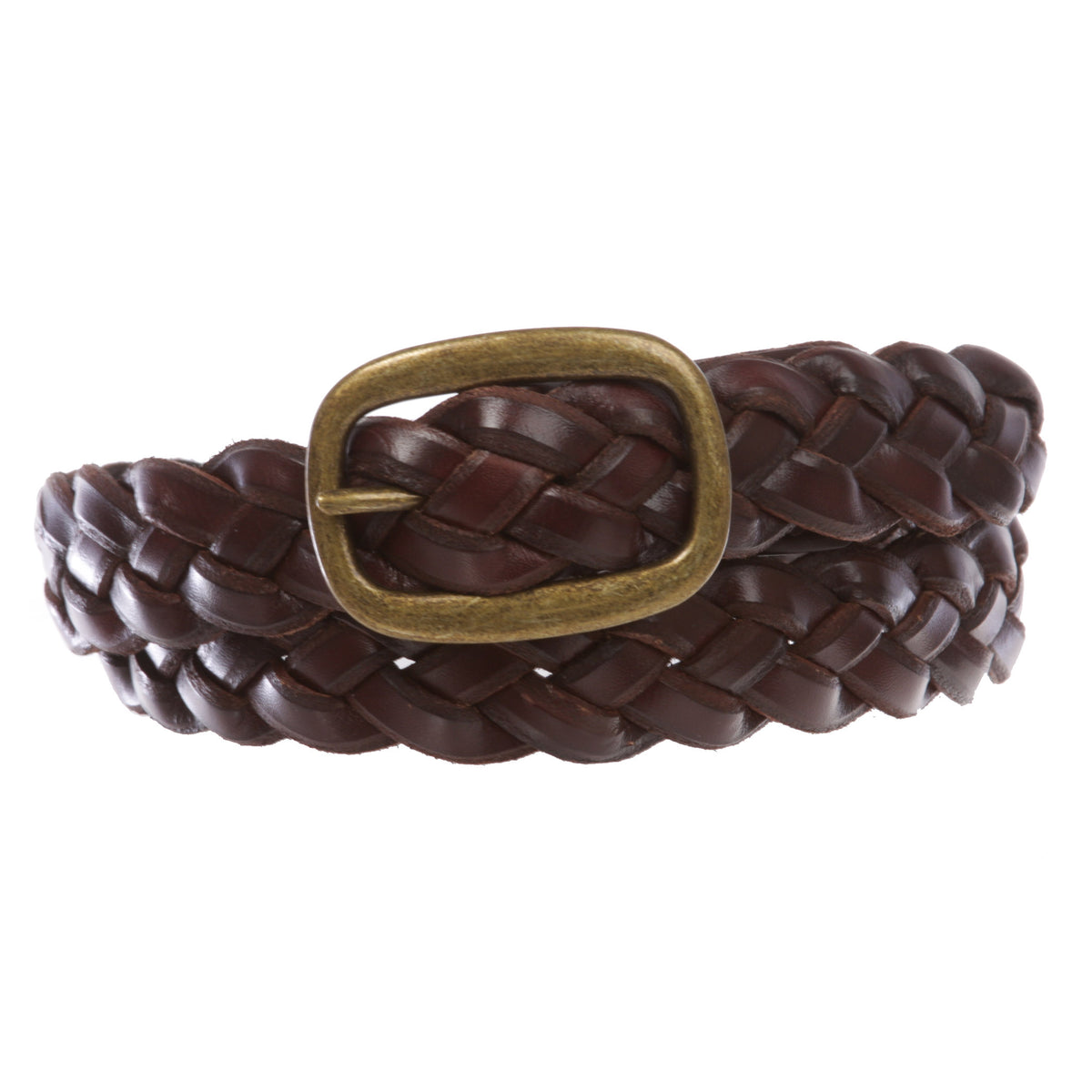 Vintage Full Grain Cowhide Women’s Irregular Belt 1 inch x 36 inches Women-s-1-1-2-38mm-Braided-  main image 3
