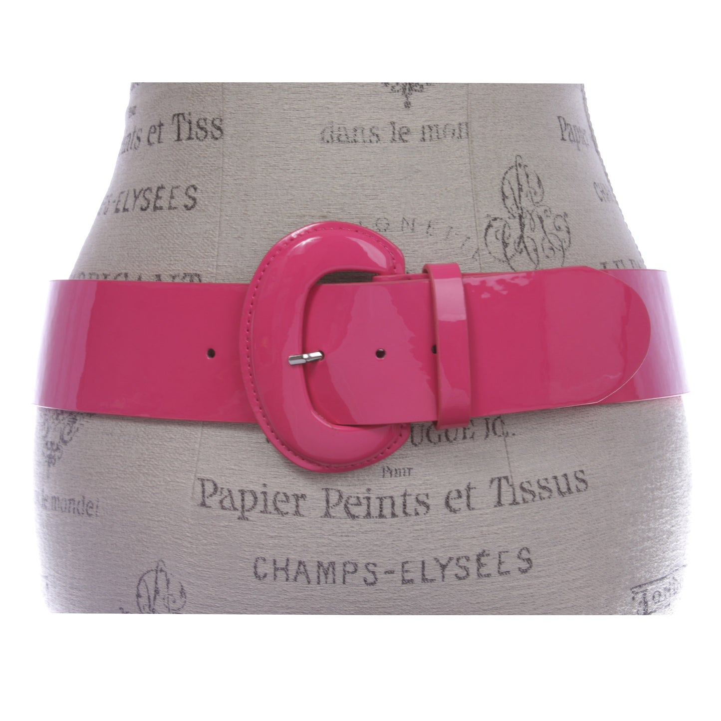 2 1/4" Women's Wide Contour Patent Leather Belt