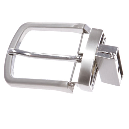 1 3/8" (34 mm) Rectangular Nickel Free Round Twisted Clamp Belt Buckle