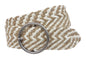 Women's 2 1/4" Hemp Braided Woven Non Leather Round Belt