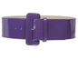 Ladies High Waist Wide Patent Fashion Plain Leather Belt