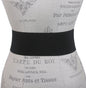 Ladies High Waist Patent Leather Piping Edged Glittering Fashion Stretch Belt