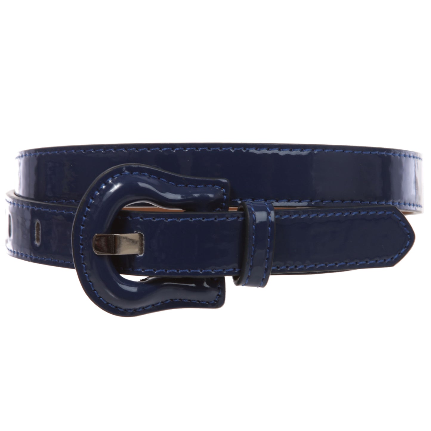 1" Western Buckle Patent Leather Fashion Belt