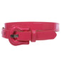 1" Western Buckle Patent Leather Fashion Belt