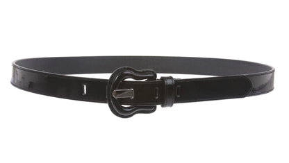 1" Western Buckle Patent Leather Fashion Belt