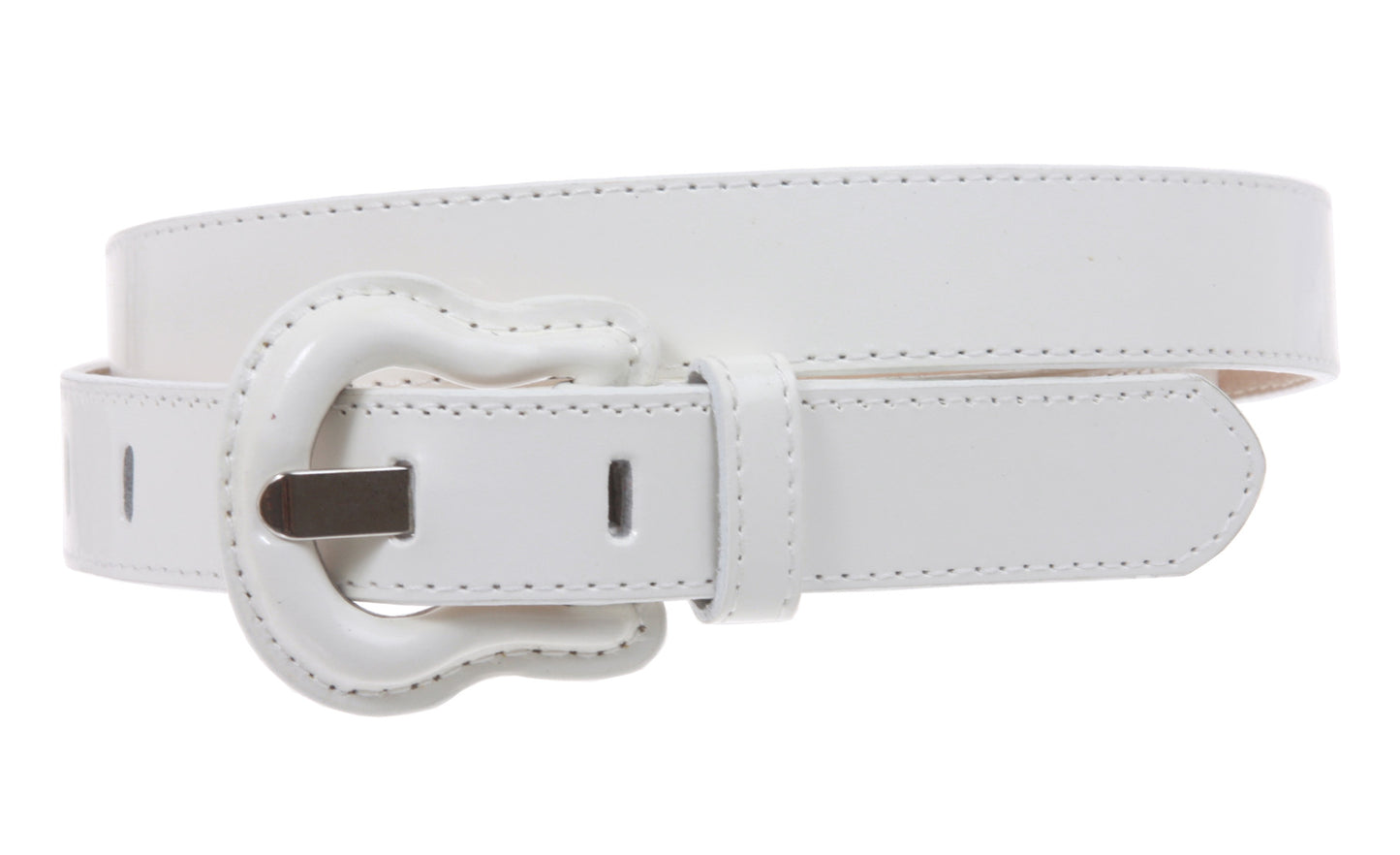 1" Western Buckle Patent Leather Fashion Belt