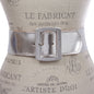 Women's 2 1/2" (64 mm) Wide Elastic High Waist Leather Stretch Belt