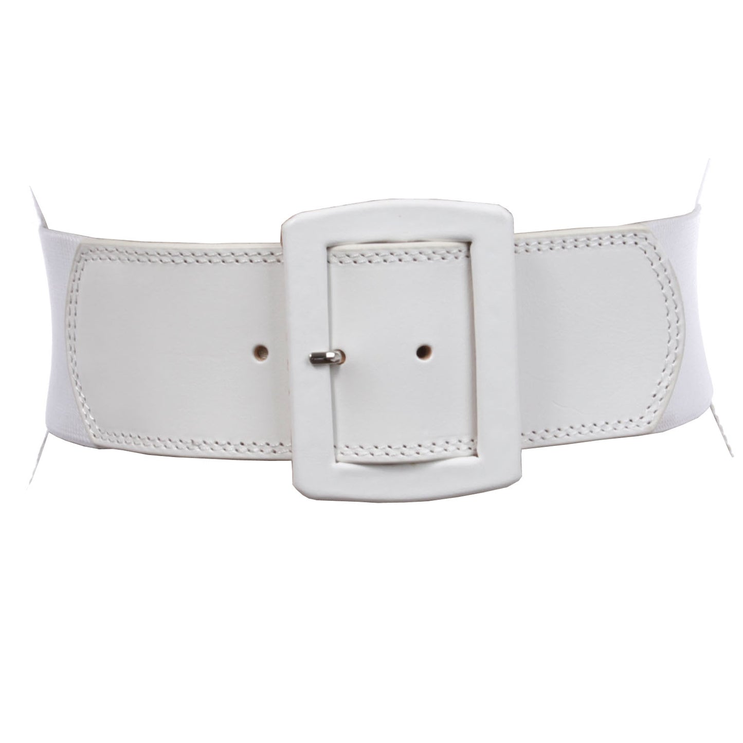 Women's 2 1/2" (64 mm) Wide Elastic High Waist Leather Stretch Belt