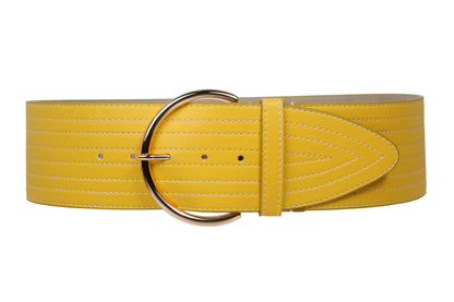 75mm Fashion Stitching Leather Belt