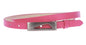 1/2" (14 mm) Women's Snap On Skinny Synthetic Plain Non Leather Fashion Dress Belt