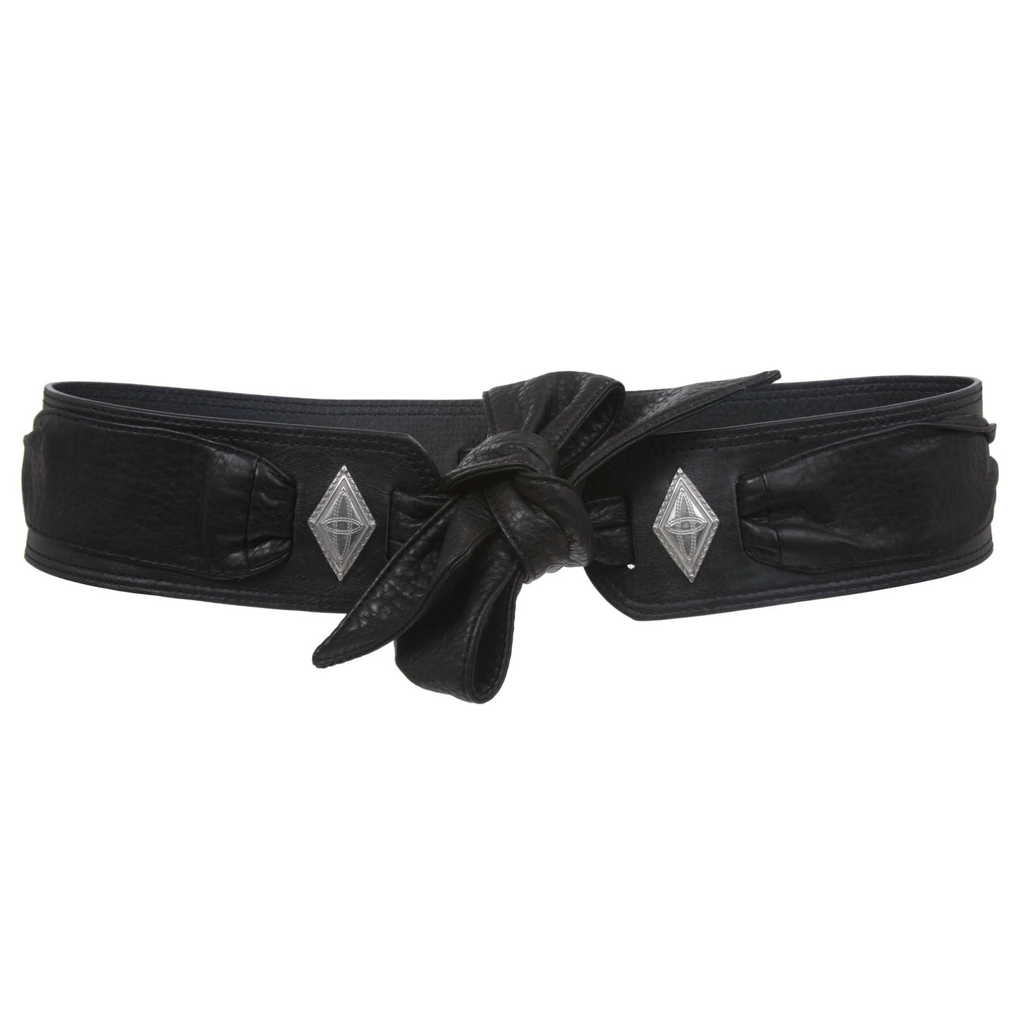 nicole lee Women's 2 3/4" Wide Contour Concho Fashion Sash Belt