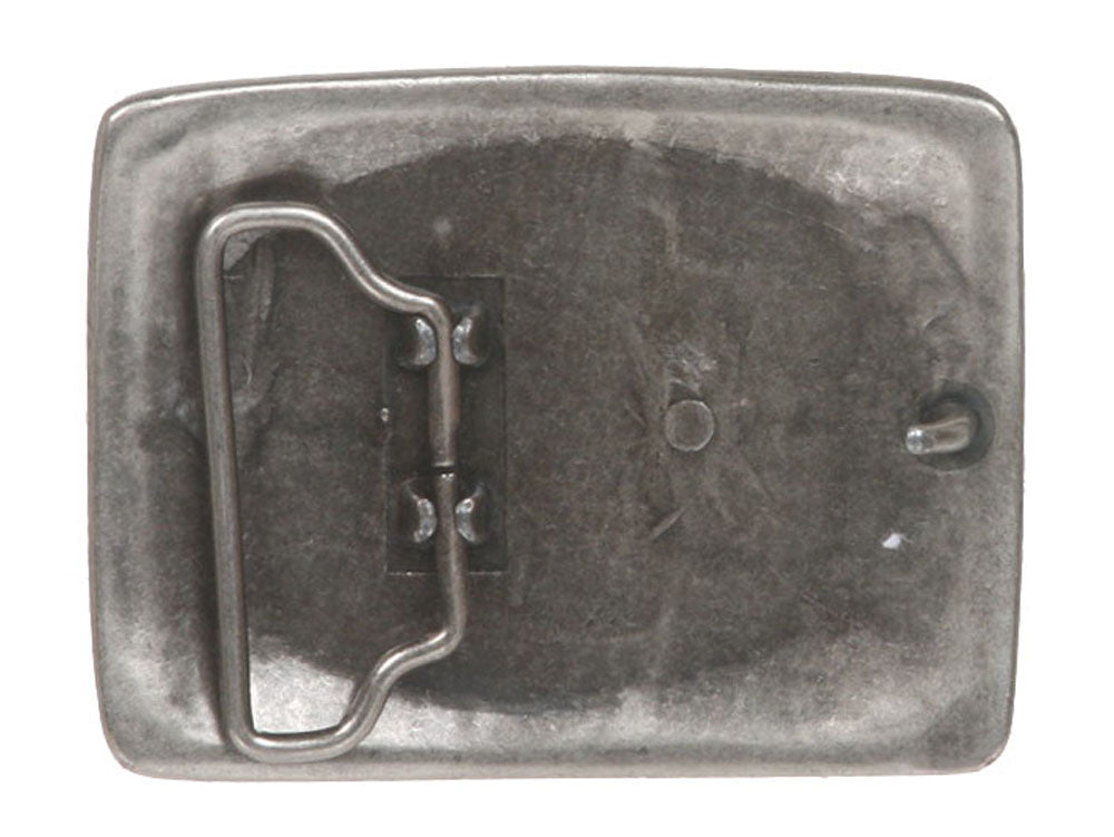 Western Rectangular Floral Engraving Antique Belt Buckle