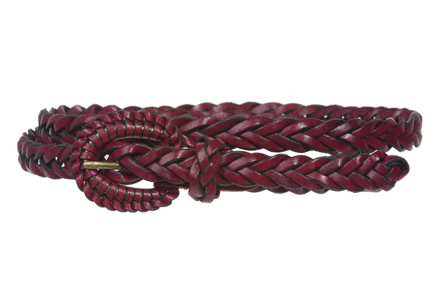 Women's 1/2" Skinny Braided Leather Belt