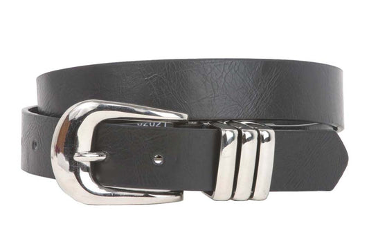 Ladies 1 1/8 Inch Plain Non Leather Belt