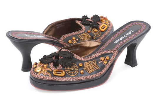 JOHN FASHION Embroidery Beads Sandal