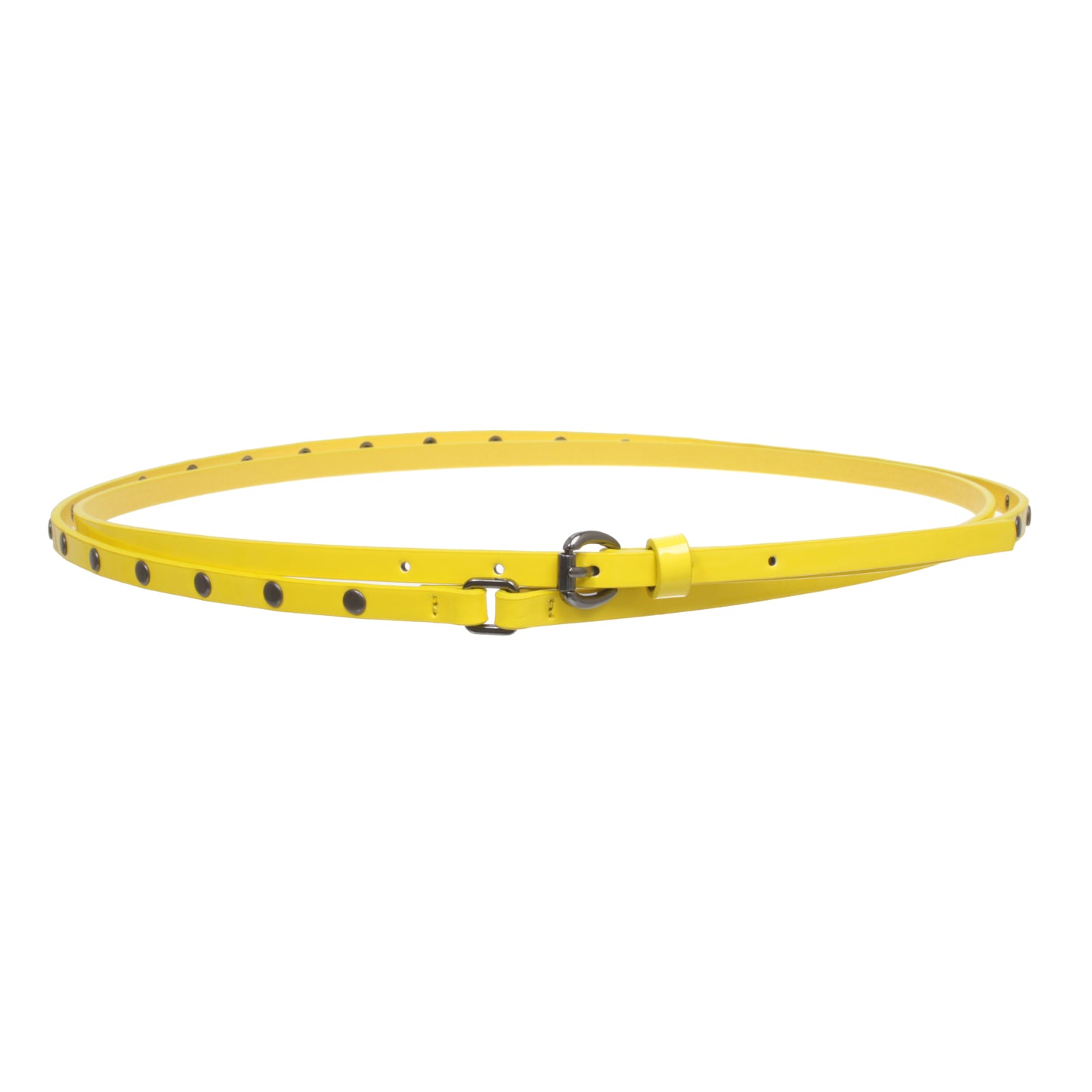 3/8" (10 mm) Skinny Studded Double Wrap Belt