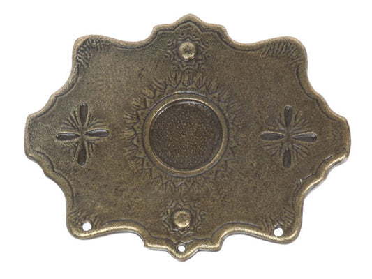 Western Snow Flakes Antique Belt Buckle