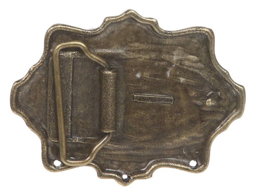 Western Snow Flakes Antique Belt Buckle