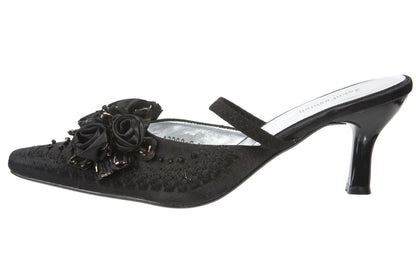 JOHN FASHION Silken Embroidery Beads Rose Floral Sandal