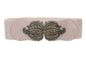 3" Wide High Waist Fashion Stretch Belt With Feather Shaped Buckle