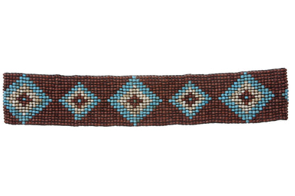 Diamond Pattern Southwest Beaded Stretch Belt