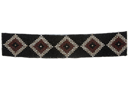 Diamond Pattern Southwest Beaded Stretch Belt