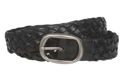 1 1/4" Women's Braided Woven Leather Belt