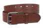 Snap On Two Row Cut-out Holes Leather Belt