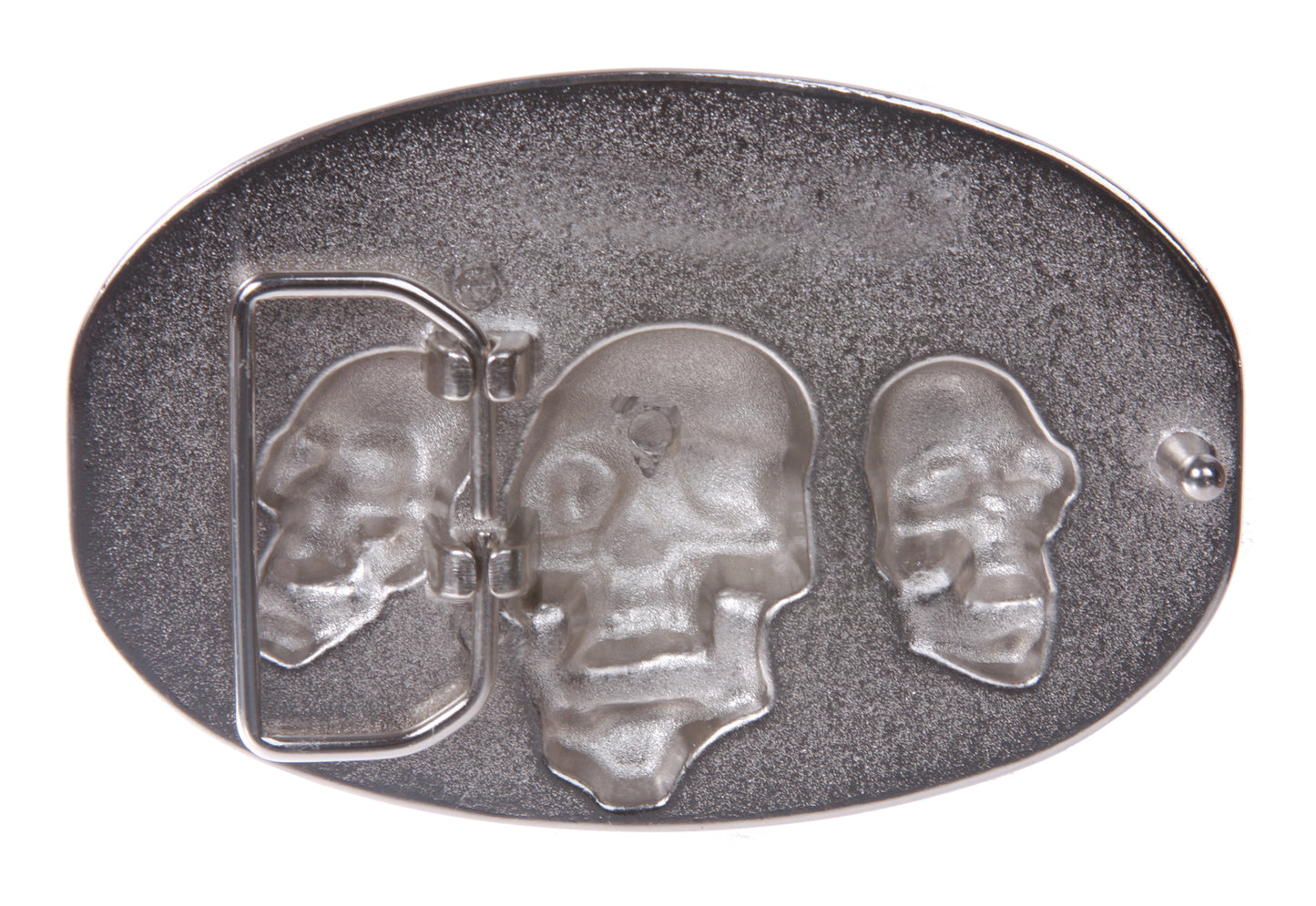 Tri Skull Belt Buckle