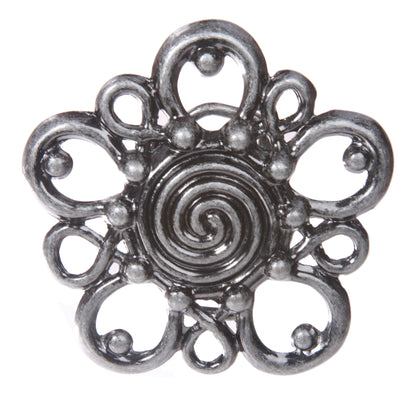 Western Perforated Flower Belt Buckle