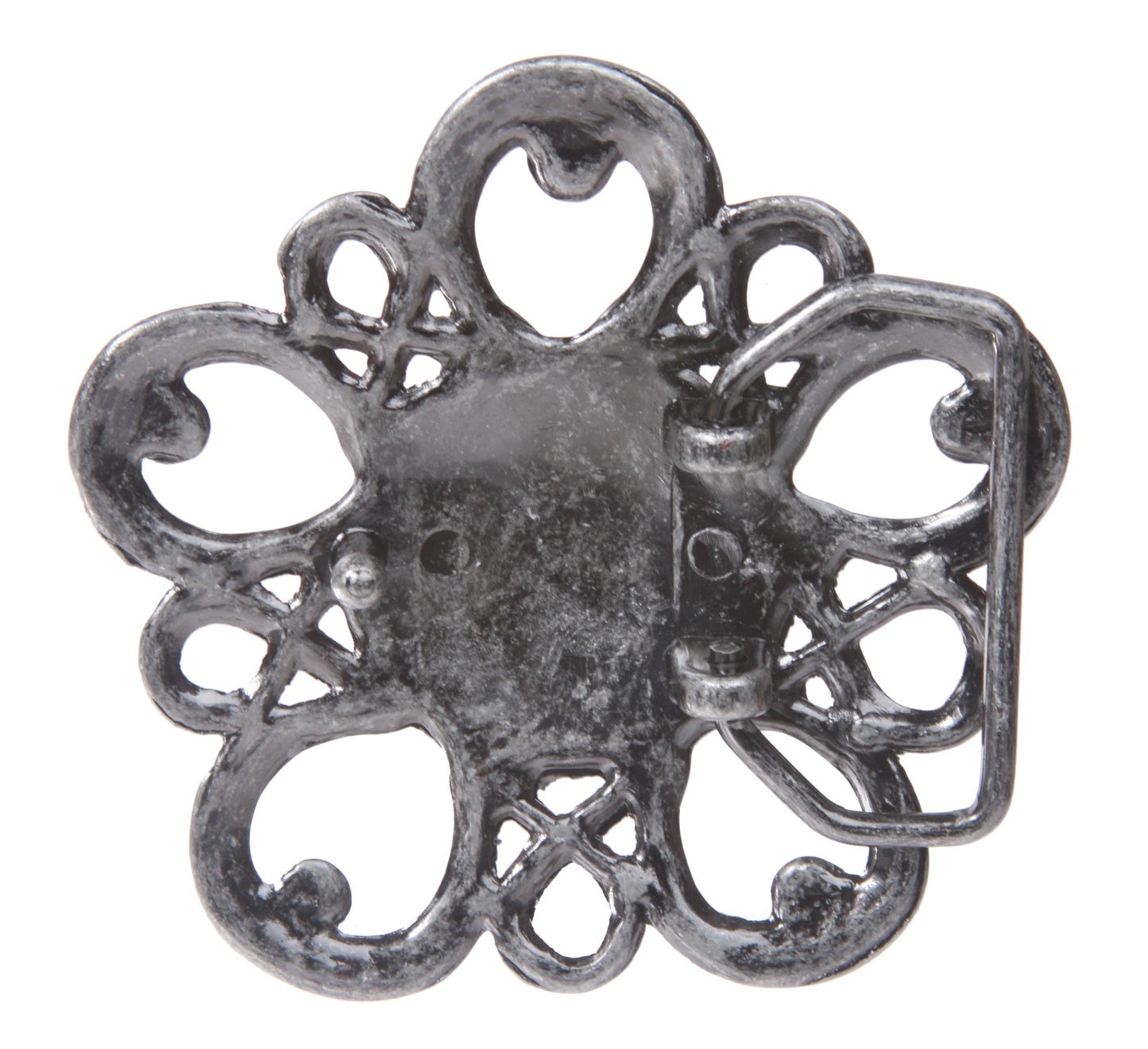 Western Perforated Flower Belt Buckle