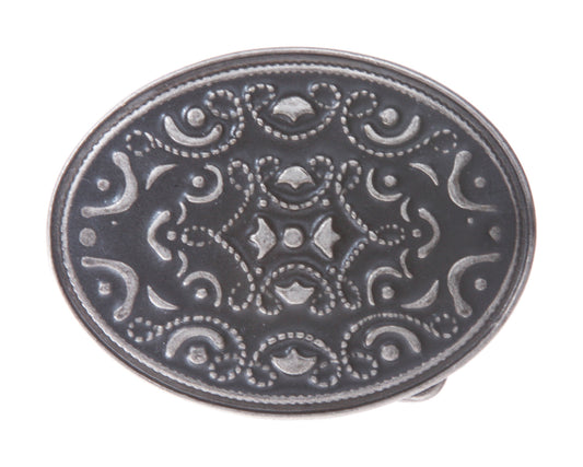 Oval Western Flower Belt Buckle