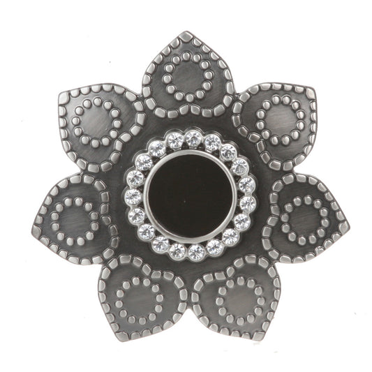 Women's Seven Petals Rhinestone Sunflower Belt Buckle