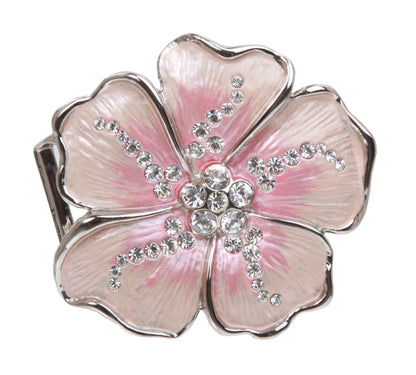 Five Petal Color Flower Rhinestone Belt Buckle