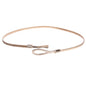 Women's Skinny Elastic Chain Punk Wedding Belt Piece Stretch Waistband