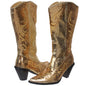 JOHN FASHION Western Mid-calf Sequin Beaded Embroidered Cowgirl Boots