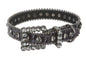 3/4" (20 mm) W Faux Alligator Rhinestone Dog Collar