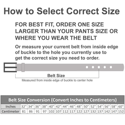 Men's Comfort Stretch Braided Leather Belt