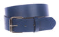 1 1/2" (38mm) Snap On Plain Leather Jean Belt With Roller Buckle