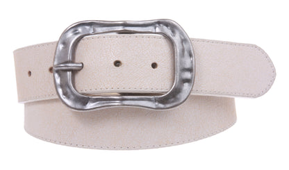 1 1/2" (38 mm) Snap On Distressed Genuine Leather Belt