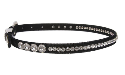 Kids 3/4" (20 mm) Western Cowgirl Rhinestone Studded Skinny Belt