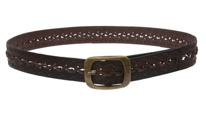 Women's 1 1/2"  Braided Woven Non Leather Belt