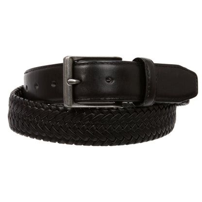 Men's Comfort Stretch Braided Leather Belt