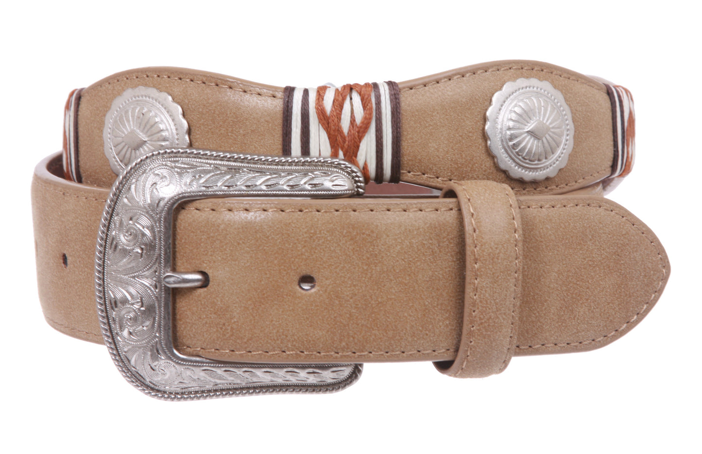 1 1/2'' Snap On Western Leather Casual Belt