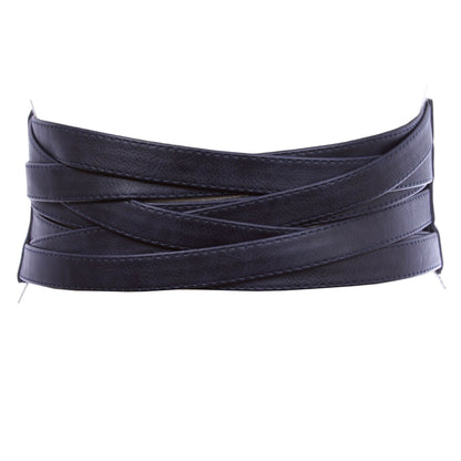 4" Women's High Waist Non Leather Fashion Wide Braided Stretch Belt