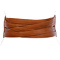 4" Women's High Waist Non Leather Fashion Wide Braided Stretch Belt