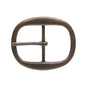 1 1/2 Inch Nickel Free Center Bar Single Prong Oval Belt Buckle