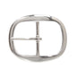 1 1/2 Inch Nickel Free Center Bar Single Prong Oval Belt Buckle